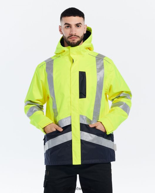 hi-vis sadetakki hi-vis keltainen 40L048220 Caterpillar miehet | topit  päällysvaatteet